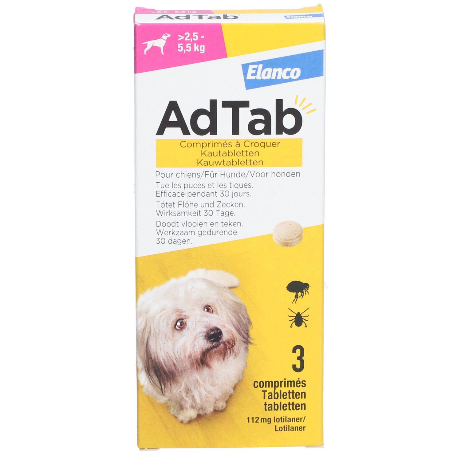 AdTab Chien > 2,5 Kg - 5,5 Kg