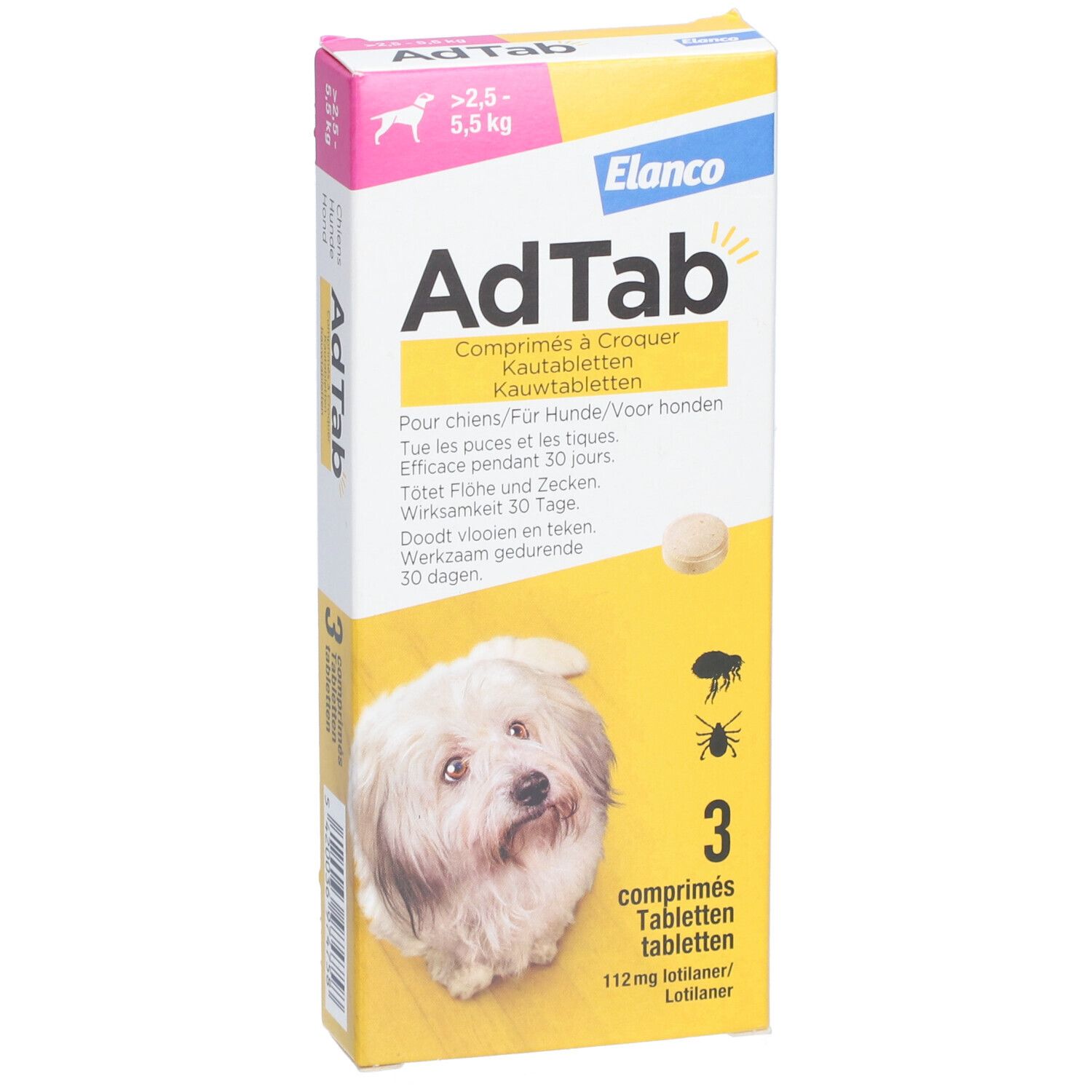 AdTab Chien > 2,5 Kg - 5,5 Kg