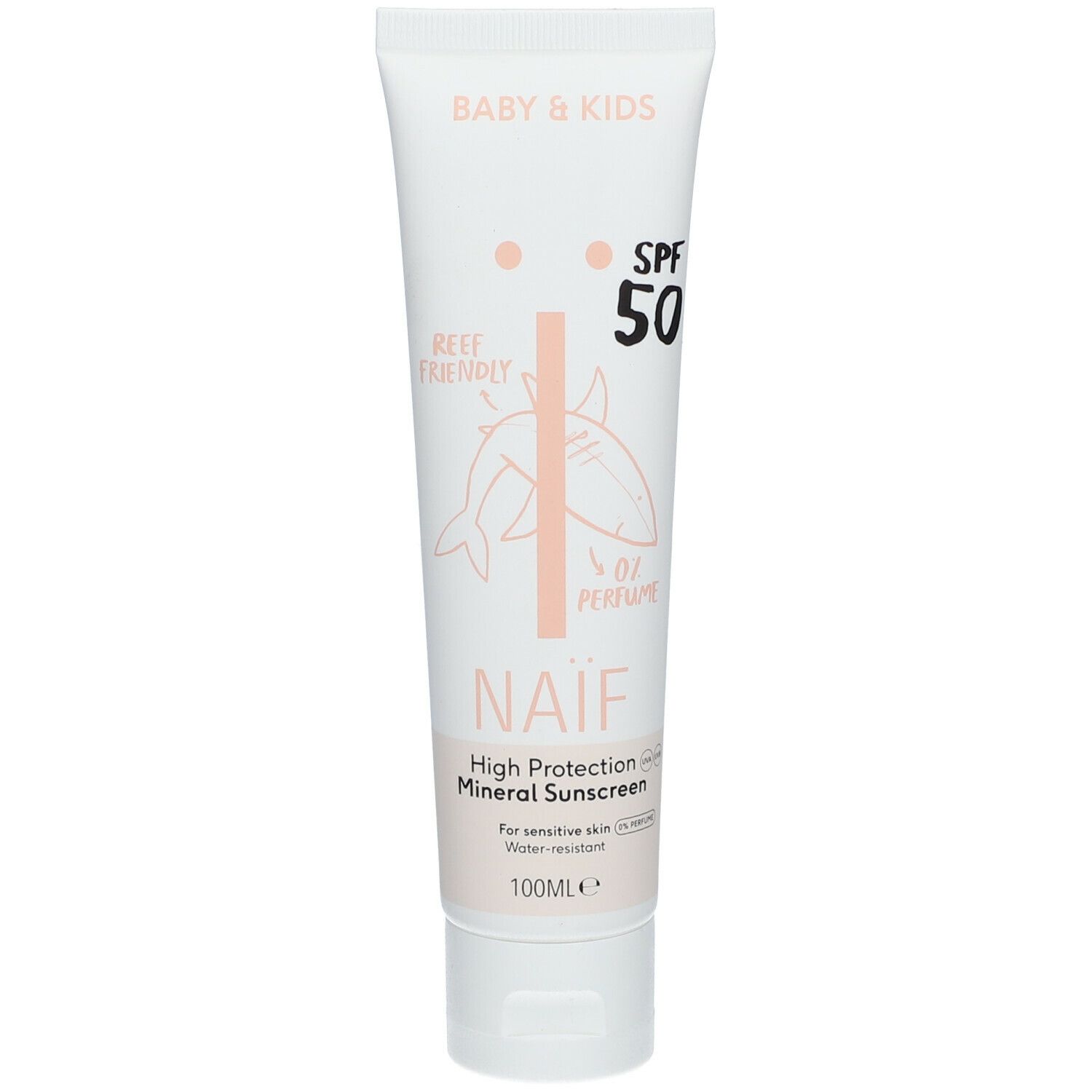 Naïf Baby & Kids Mineral Sunscreen Cream 0% Perfume SPF50
