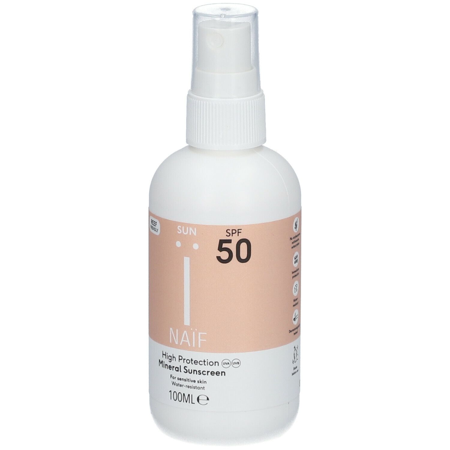 Naïf Sun Mineral Sunscreen Spray SPF50