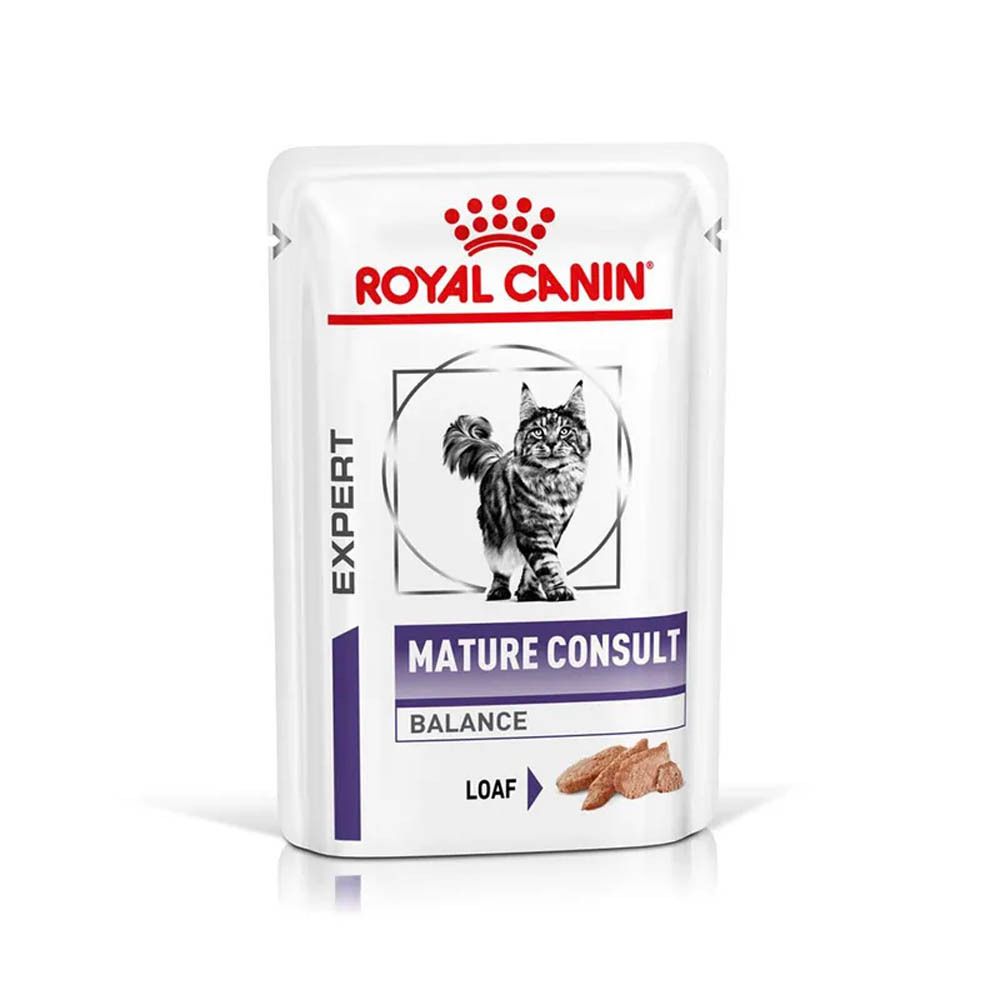 Royal Canin Mature Consult Balance: individueel zakje kattenvoer.