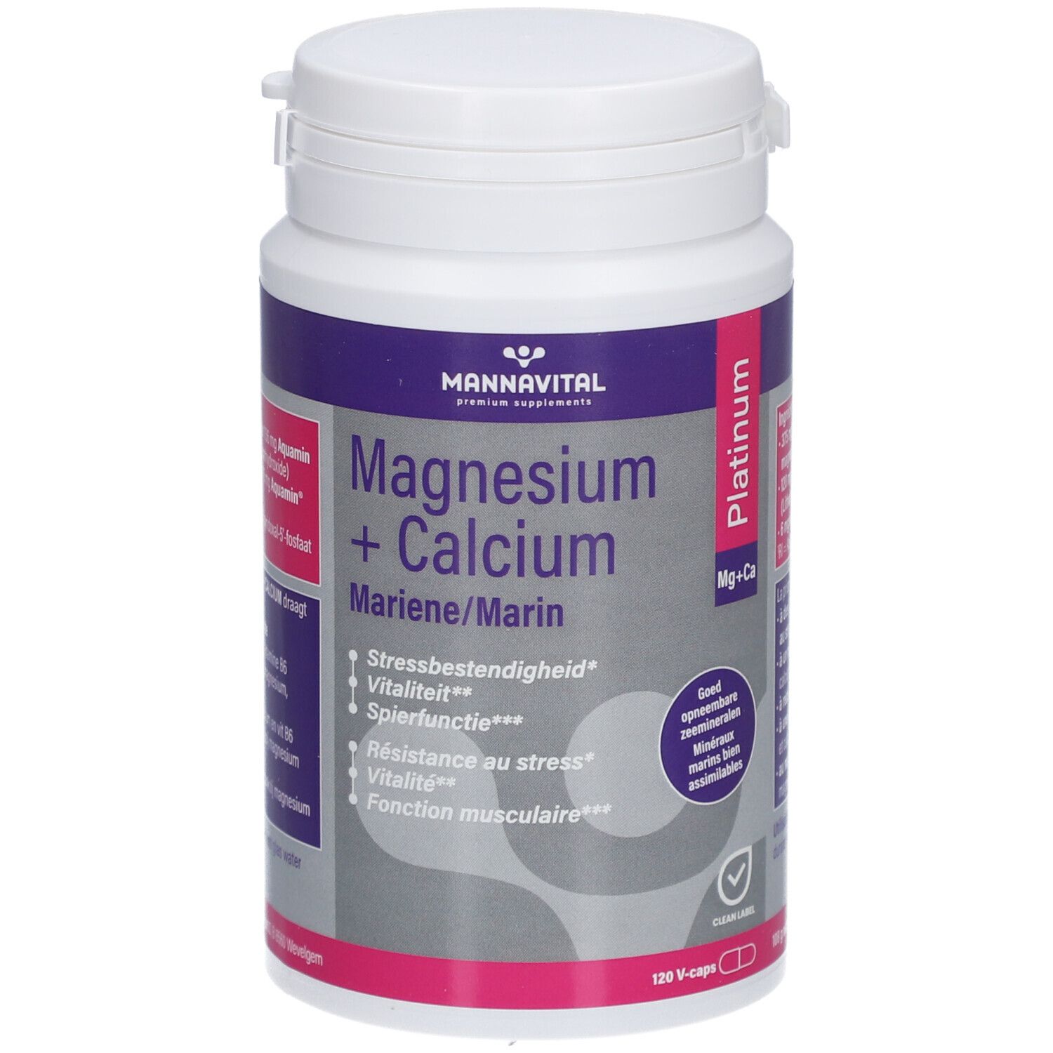 MannaVital Mariene Magnesium + Calcium Platinum