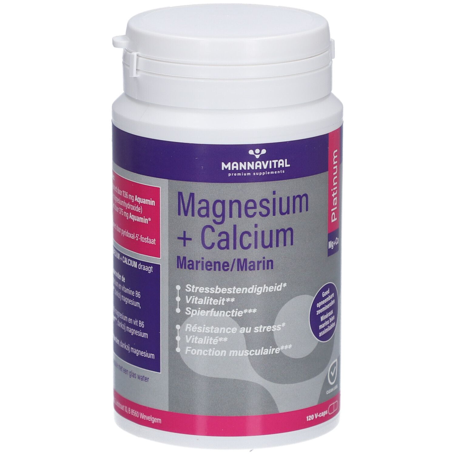 MannaVital Magnésium marin + Calcium Platinum