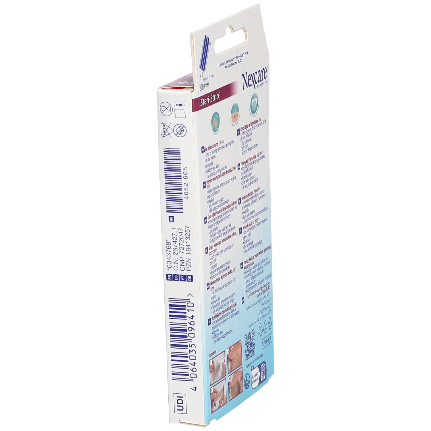 Nexcare™ Steri-Strip™ Sutures Cutanées Couleur de Peau 6 mm x 75 mm