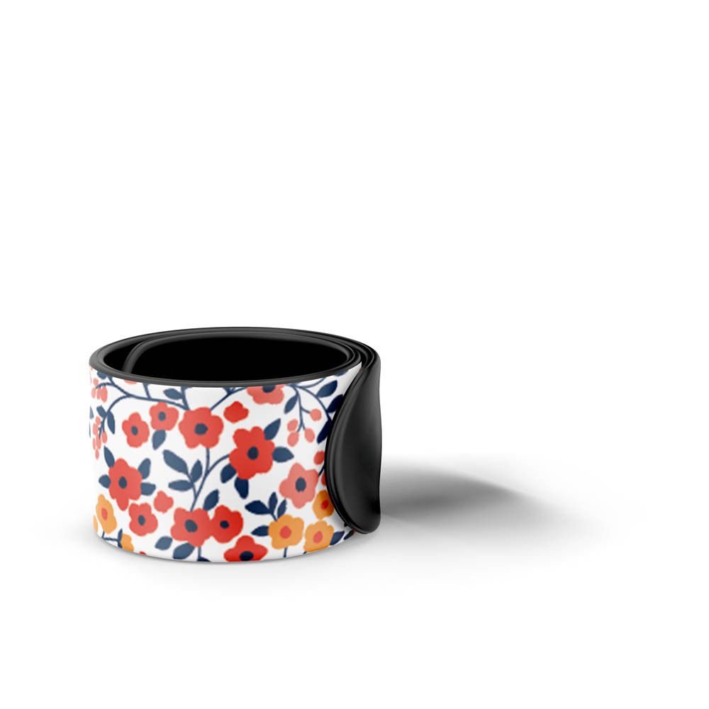 MANOUKA Anti-Moustiques Junior armband, oplaadbaar, met bloemenpatroon.