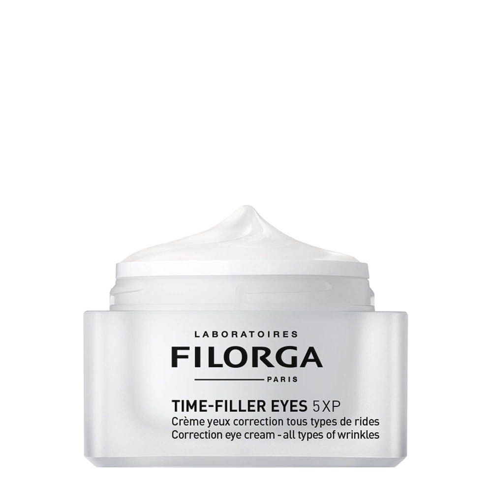 Pot FILORGA Time-Filler Eyes 5XP. Inscription : Crème contour des yeux. Correction eye cream - all types of wrinkles.