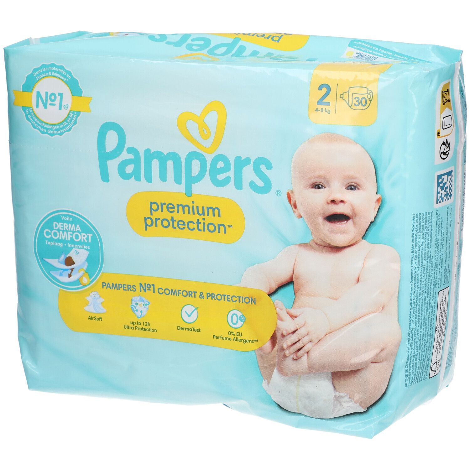 PAMPERS Premium Protection Couche taille 2 4-8 kg