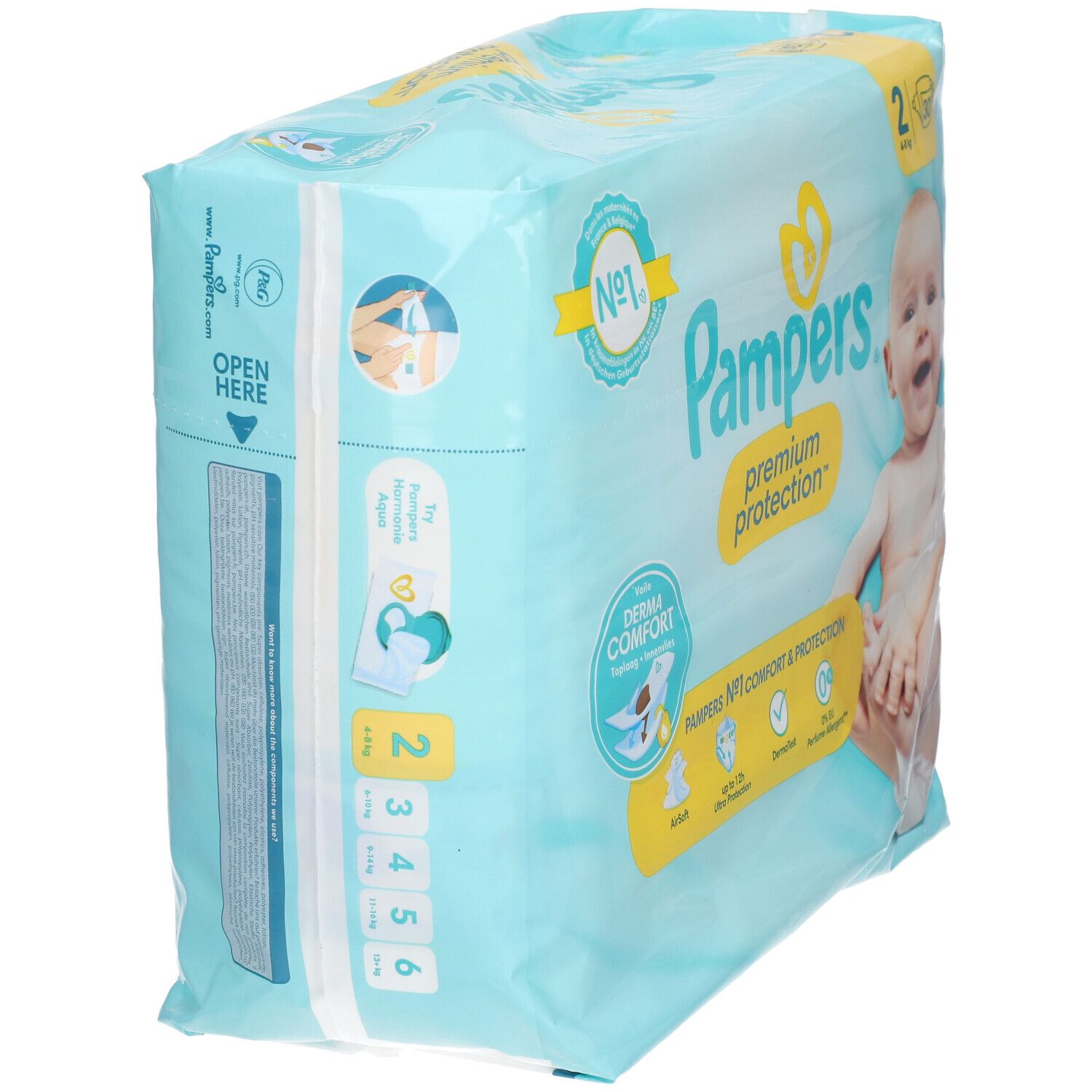 PAMPERS Premium Protection Couche taille 2 4-8 kg