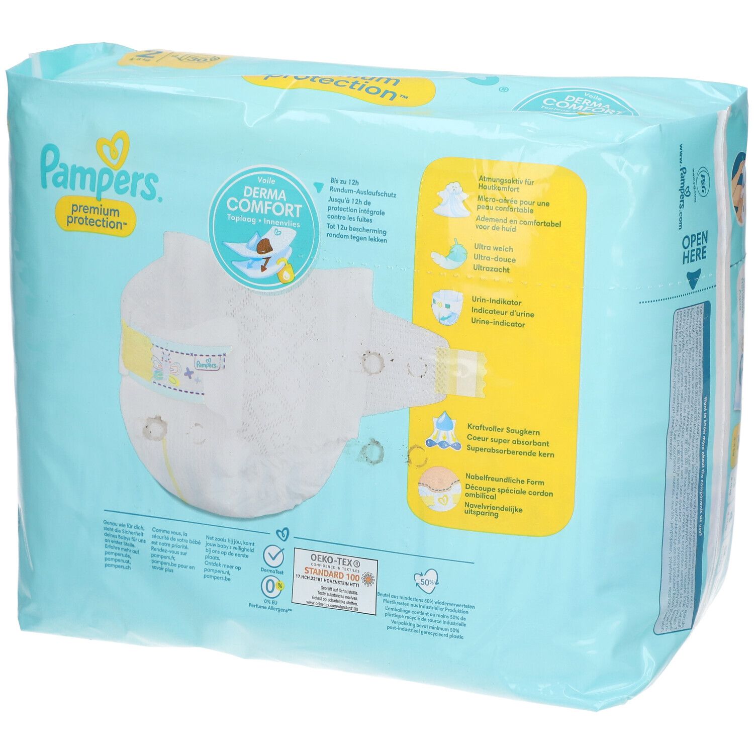 PAMPERS Premium Protection Couche taille 2 4-8 kg