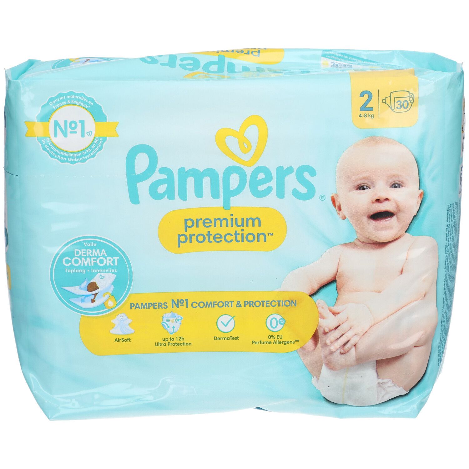 PAMPERS Premium Protection Couche taille 2 4-8 kg