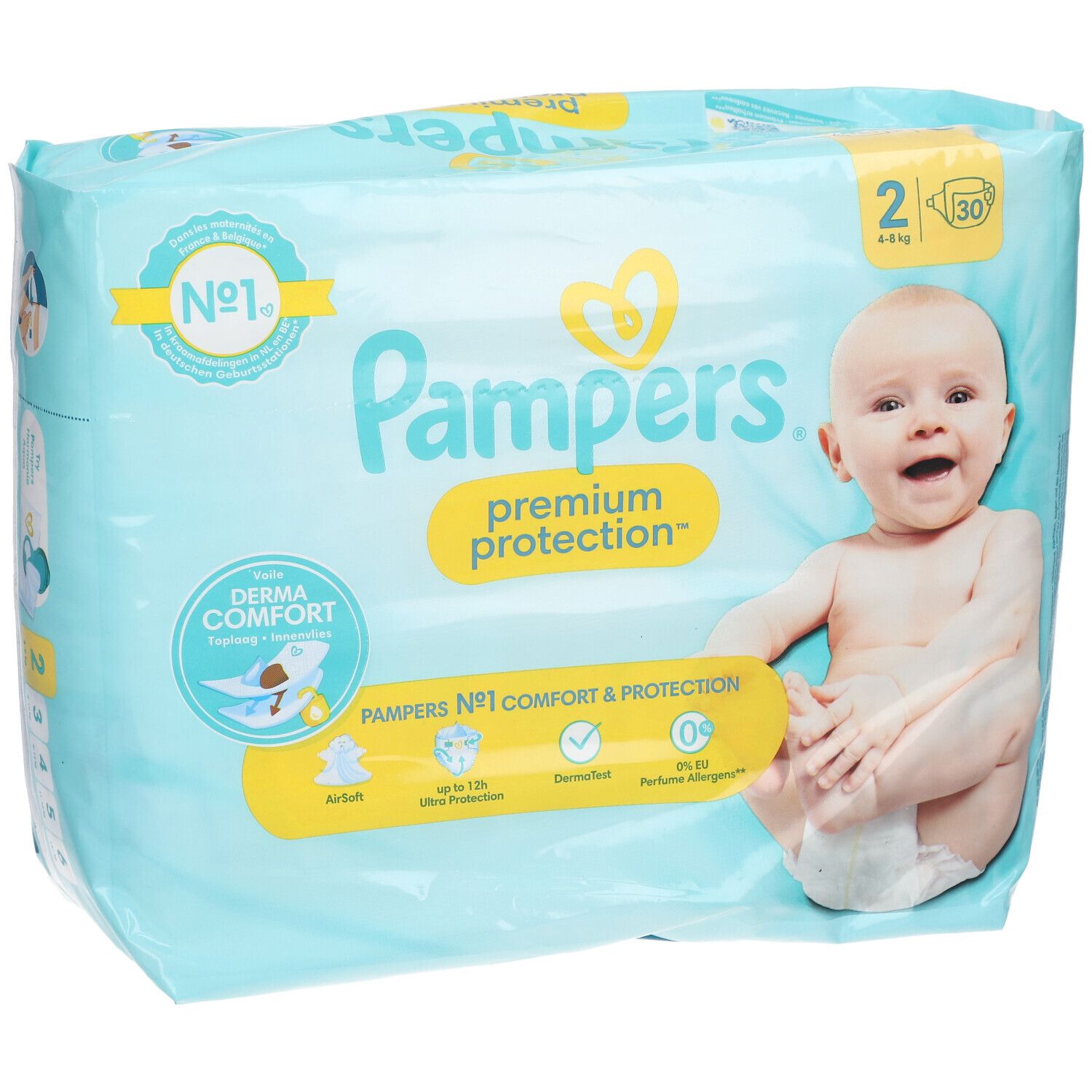 PAMPERS Premium Protection Couche taille 2 4-8 kg