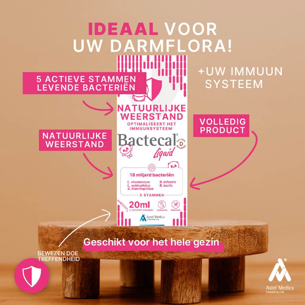 BACTECAL D Liquid flesje voor kinderen, 20 ml.