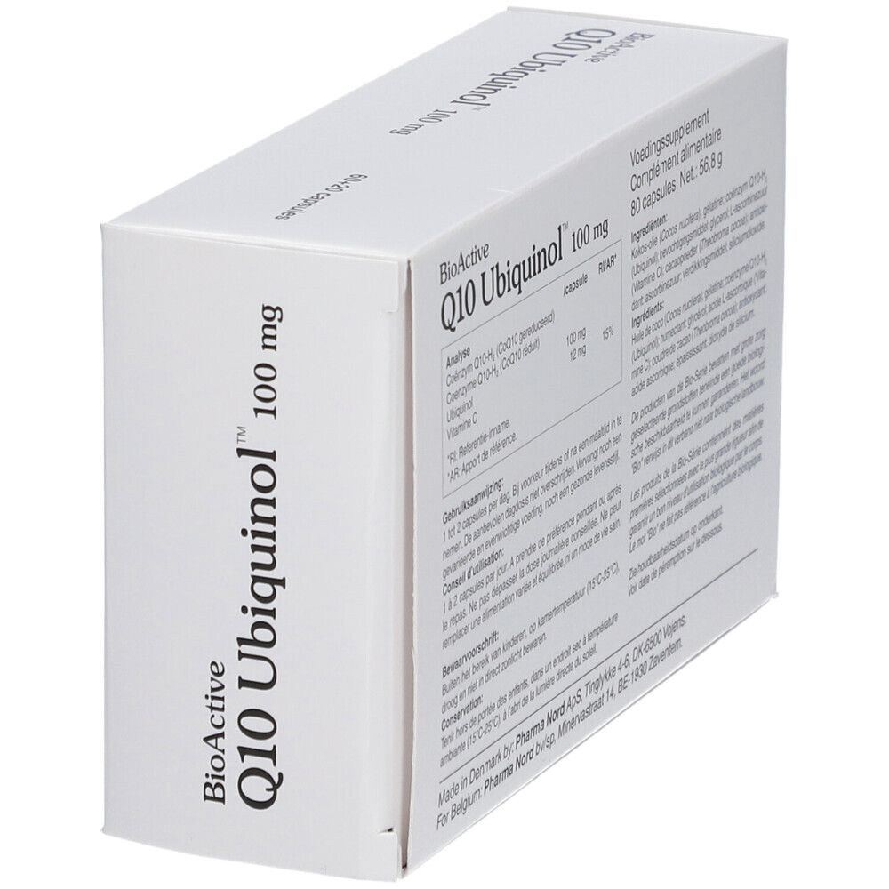 Pharma Nord BioActive Q10 100mg 60 + 20 capsules GRATUITES | ubiquinol | Énergie