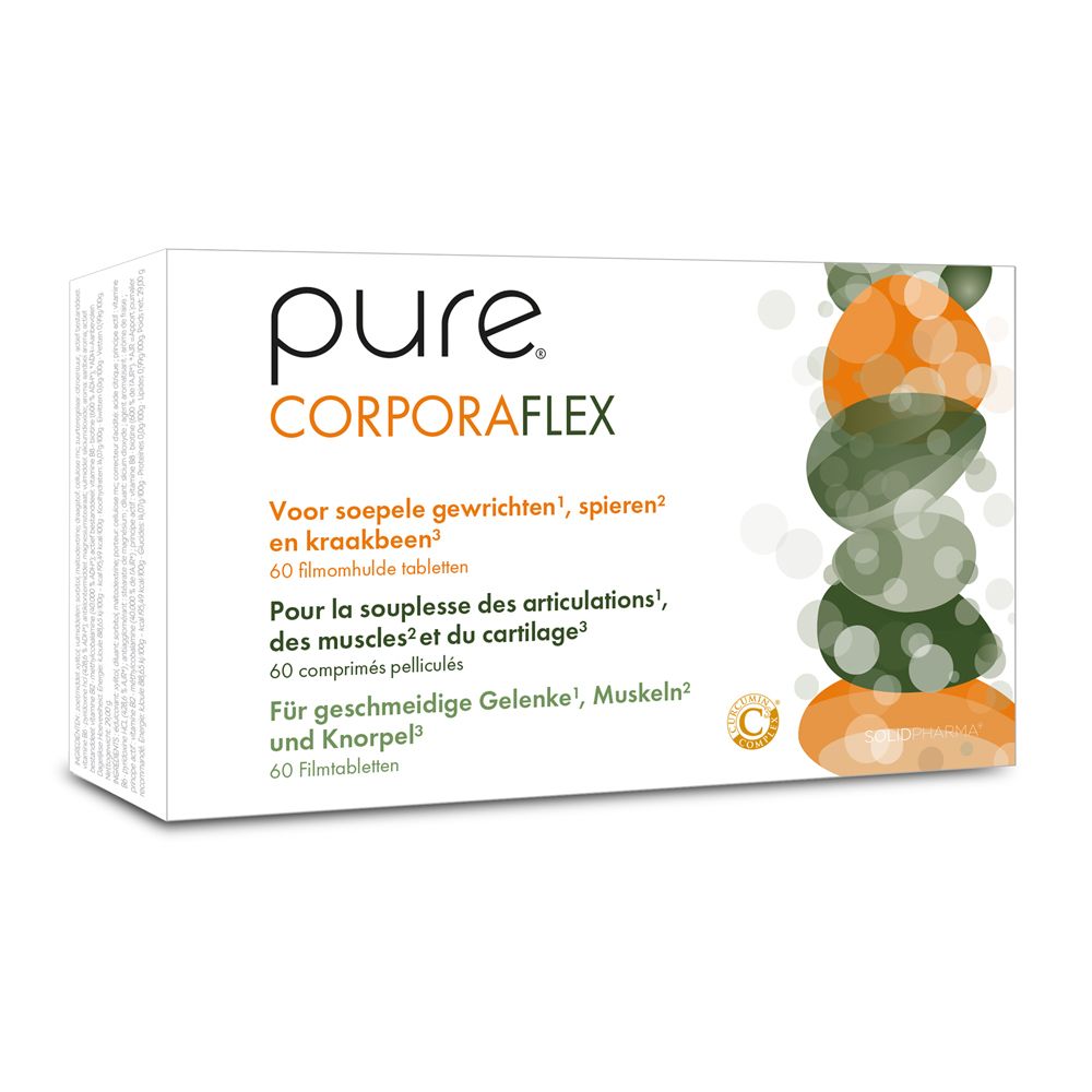 Witte doos met productnaam en logo. Bevat tabletten. Tekst in het Nederlands, Frans en Duits.