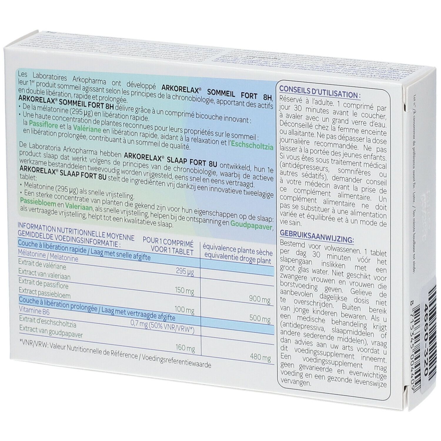 Arkorelax® Slaap Fort 8h Prix Réduit