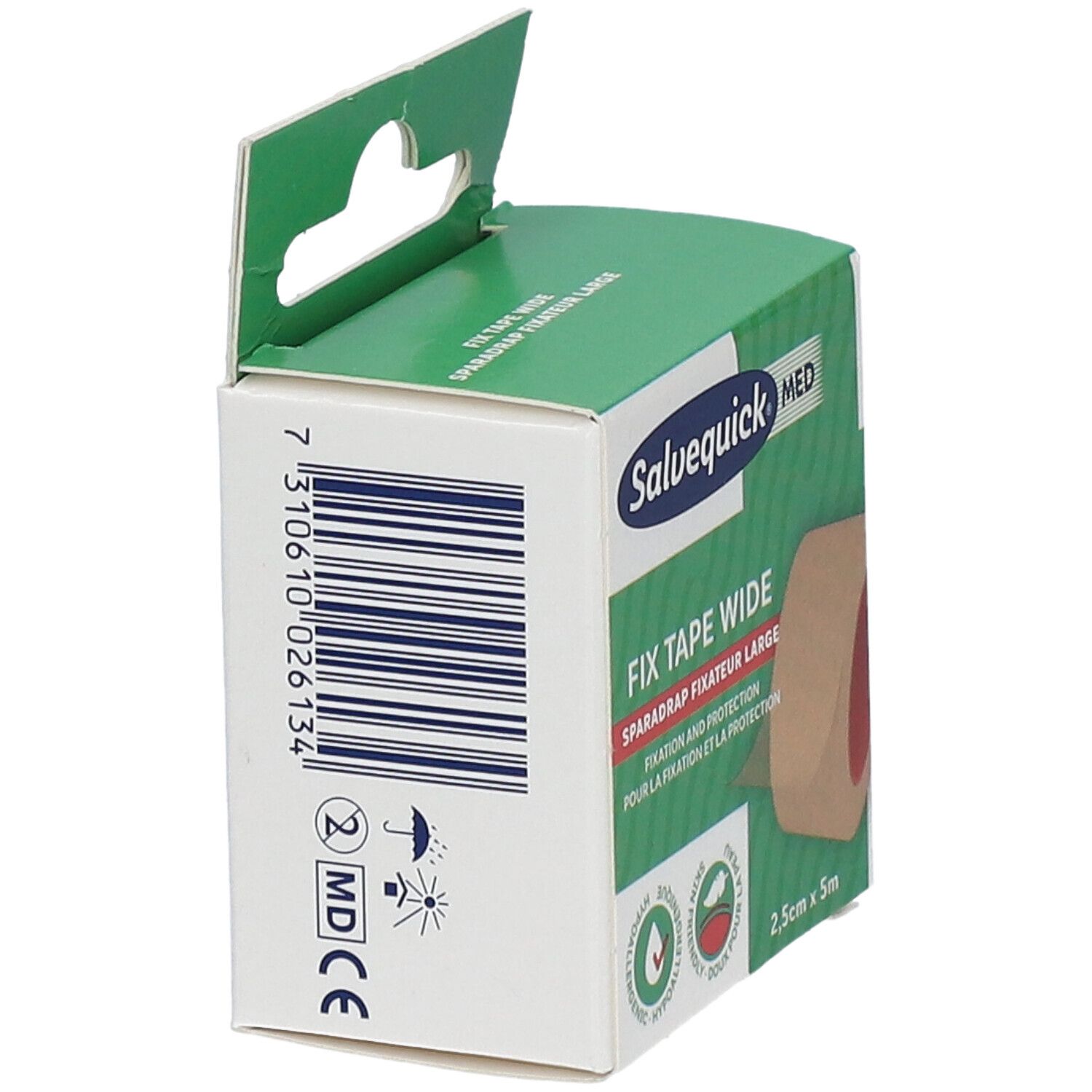 Salvequick® Med Fix Tape Wide Refill 2,5 cm x 5 m