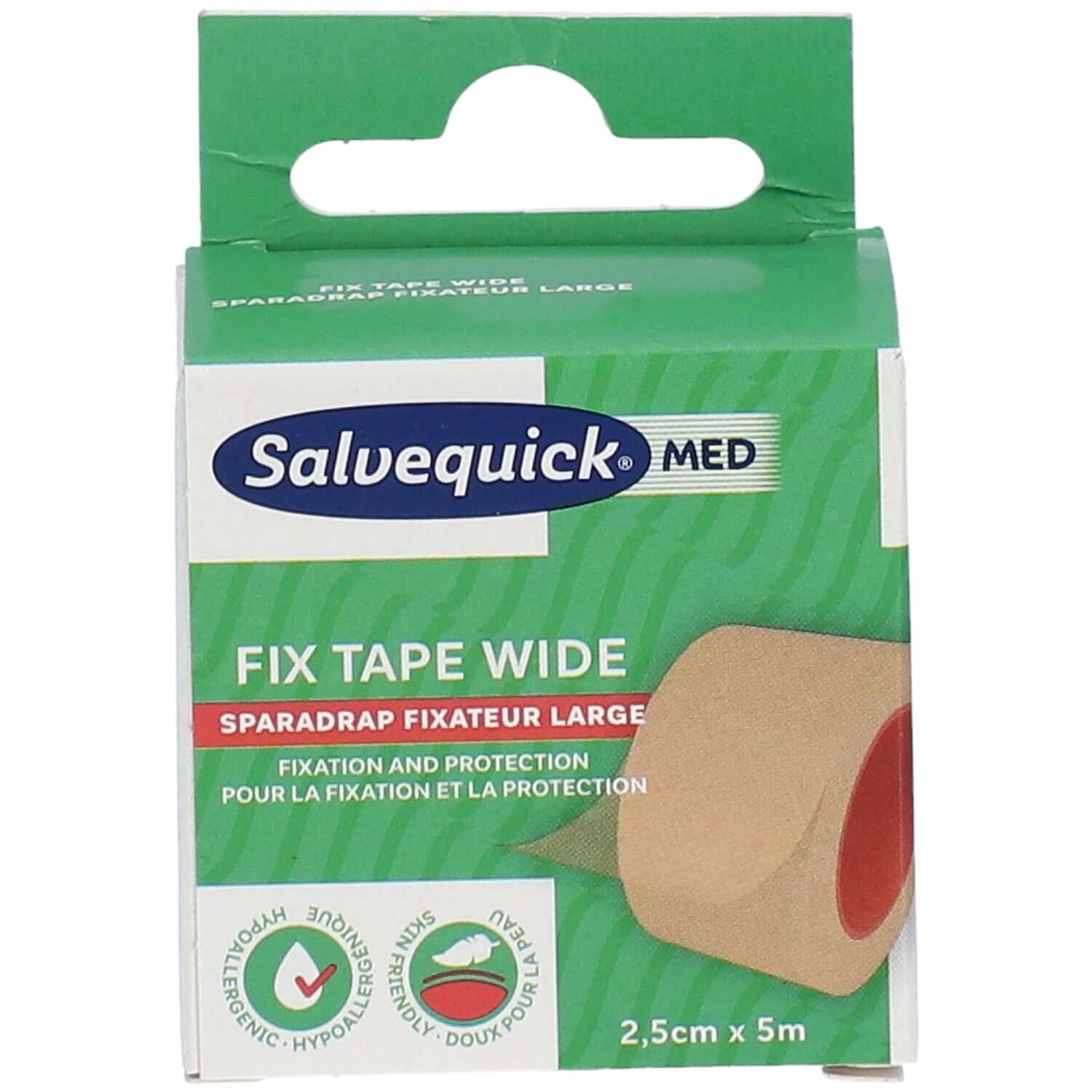 Salvequick® Med Fix Tape Wide Refill 2,5 cm x 5 m