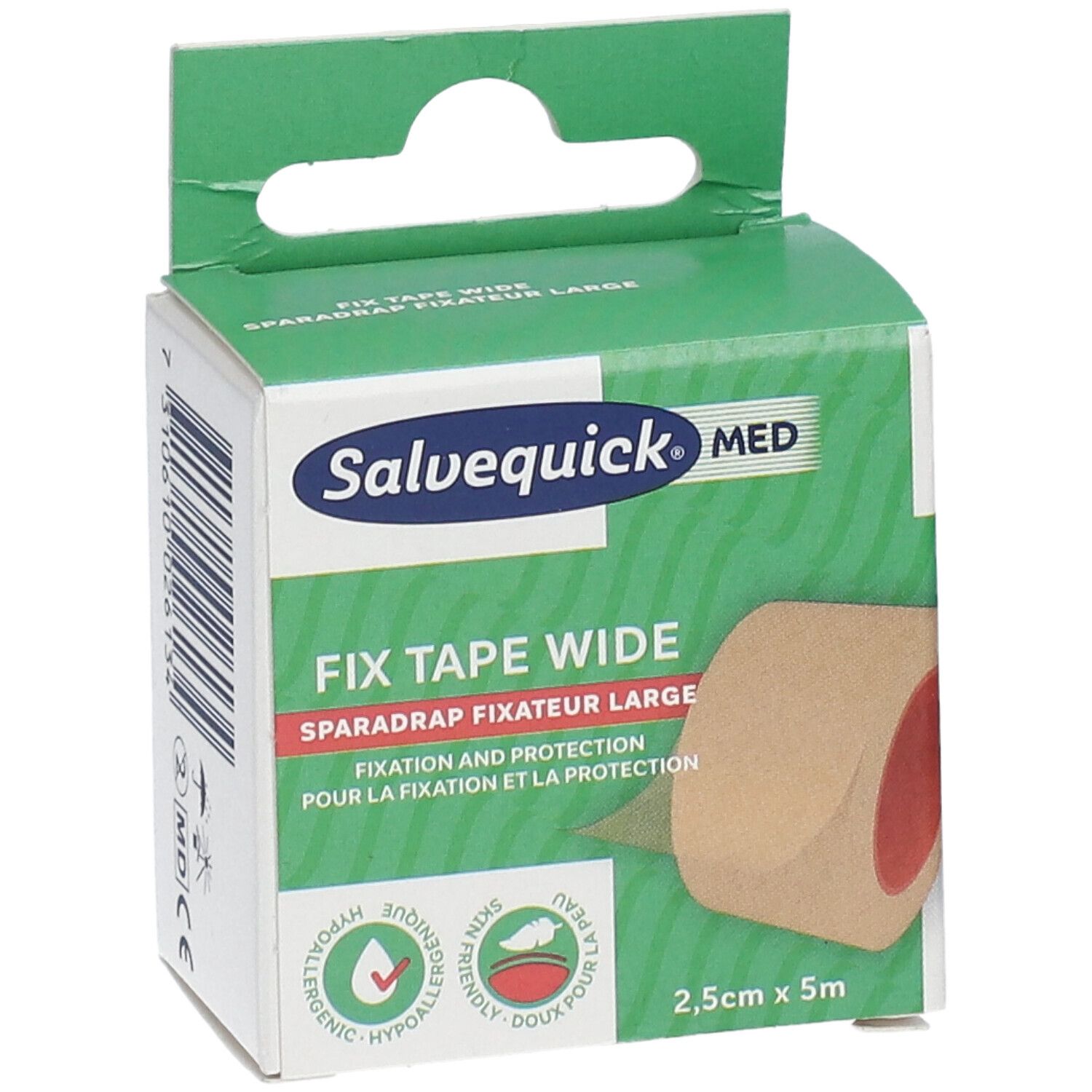 Salvequick® Med Fix Tape Wide Refill 2,5 cm x 5 m