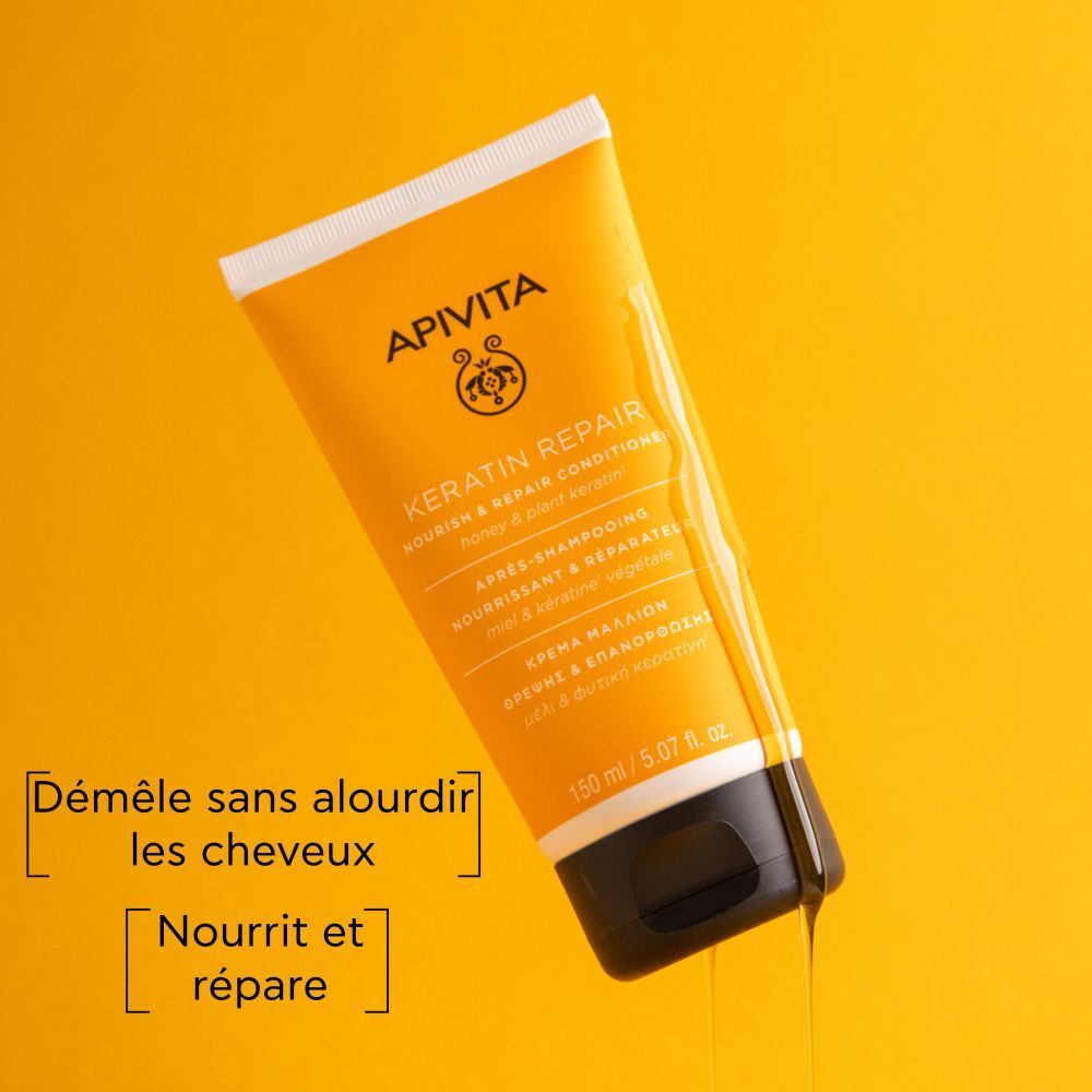 Apivita Keratin Repair Après-Shampooing Nourrissant & Réparateur Miel & Kératine Végétale