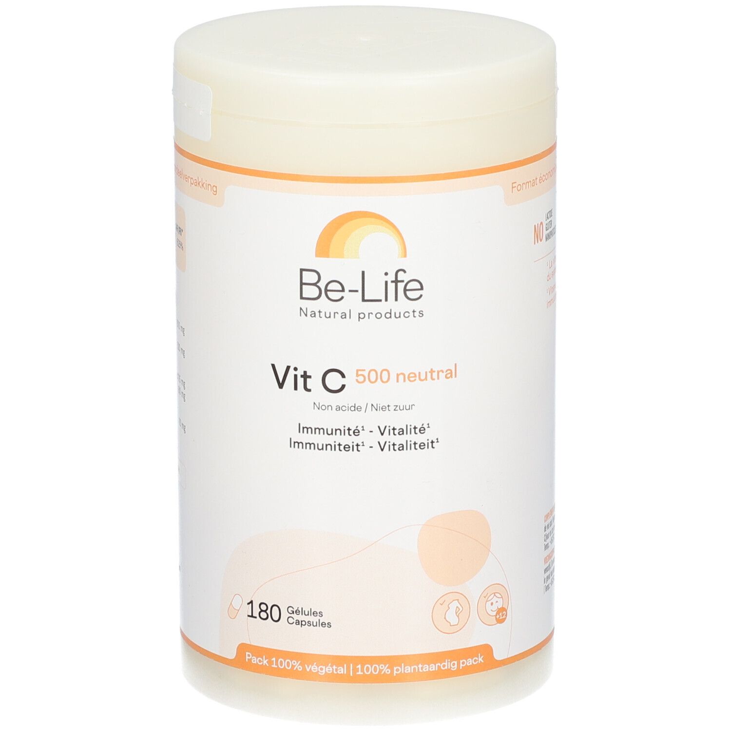 Be-Life Vit C 500 Neutral 180 St - Farmaline