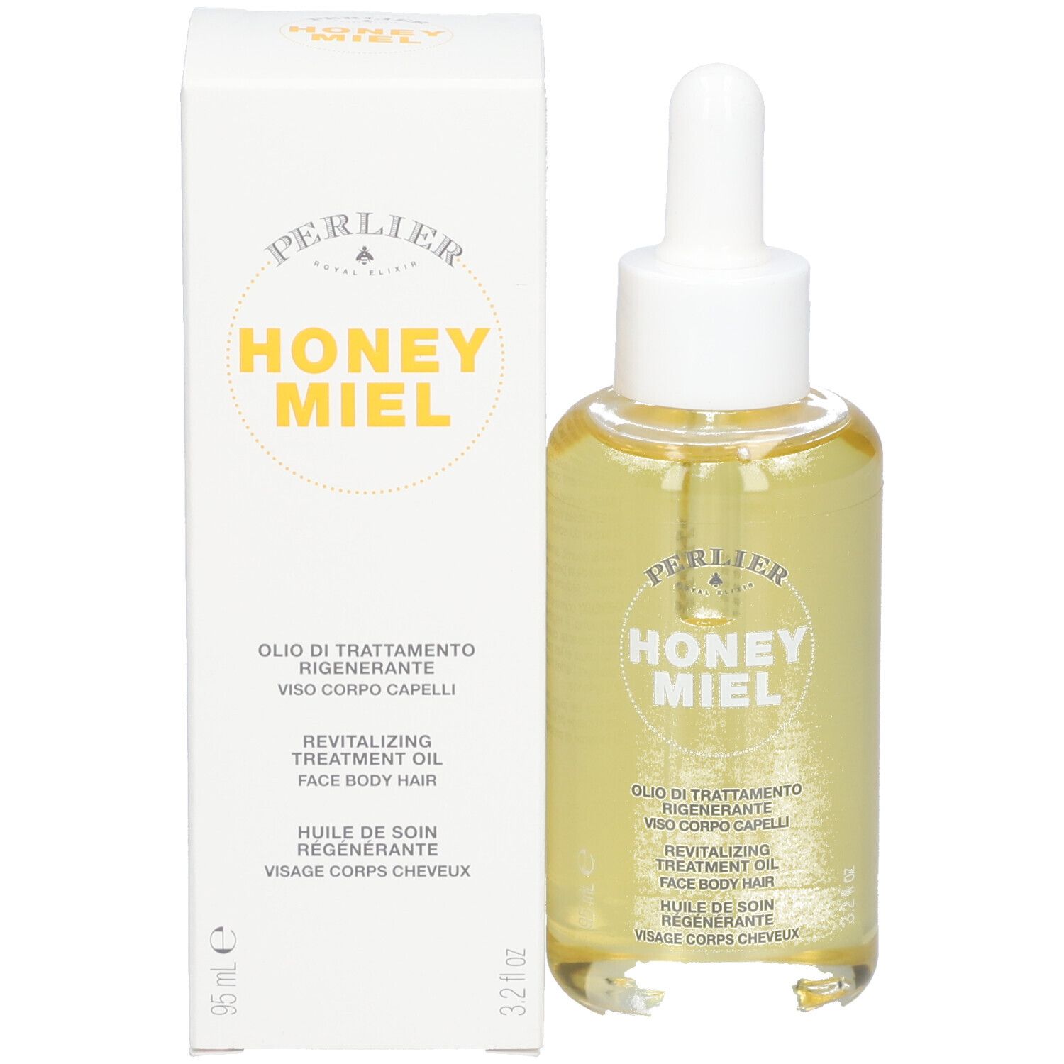 Perlier Miel Honey Huile de Soin Régénérante Visage Corps et Cheveux