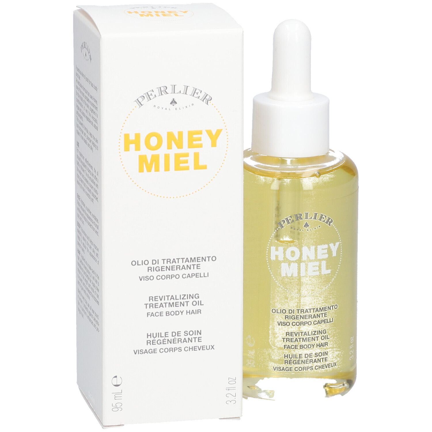 Perlier Miel Honey Huile de Soin Régénérante Visage Corps et Cheveux