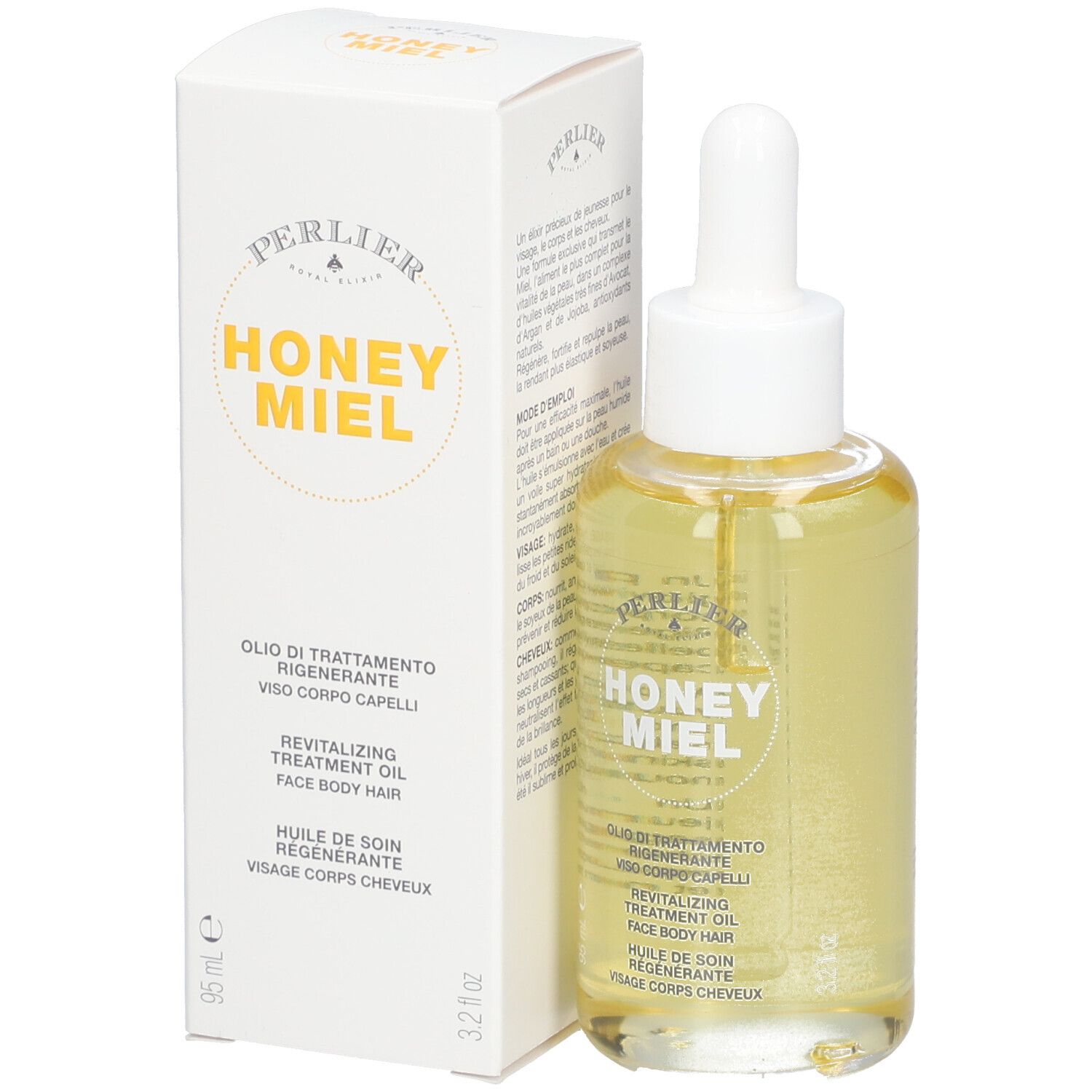 Perlier Miel Honey Huile de Soin Régénérante Visage Corps et Cheveux