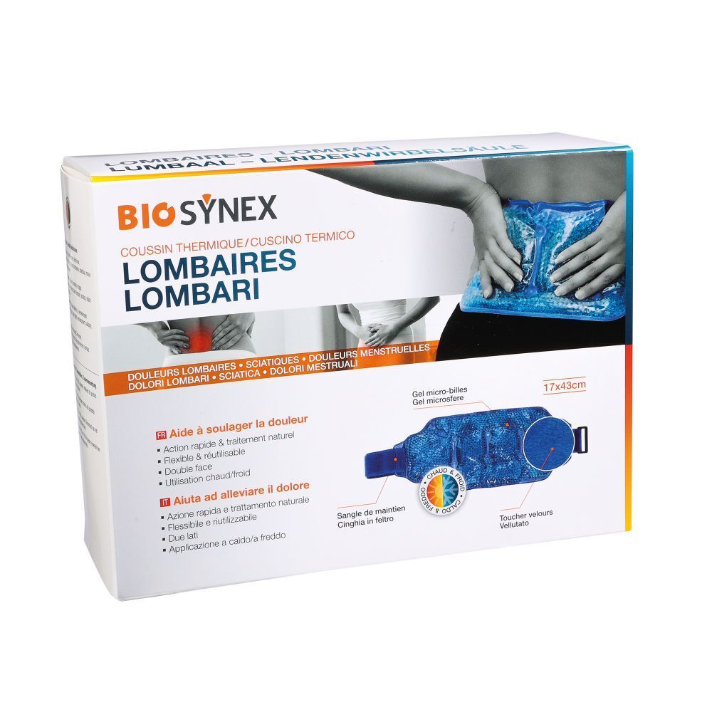 BIOSYNEX Coussin Thermique Lombaires 17x43 cm
