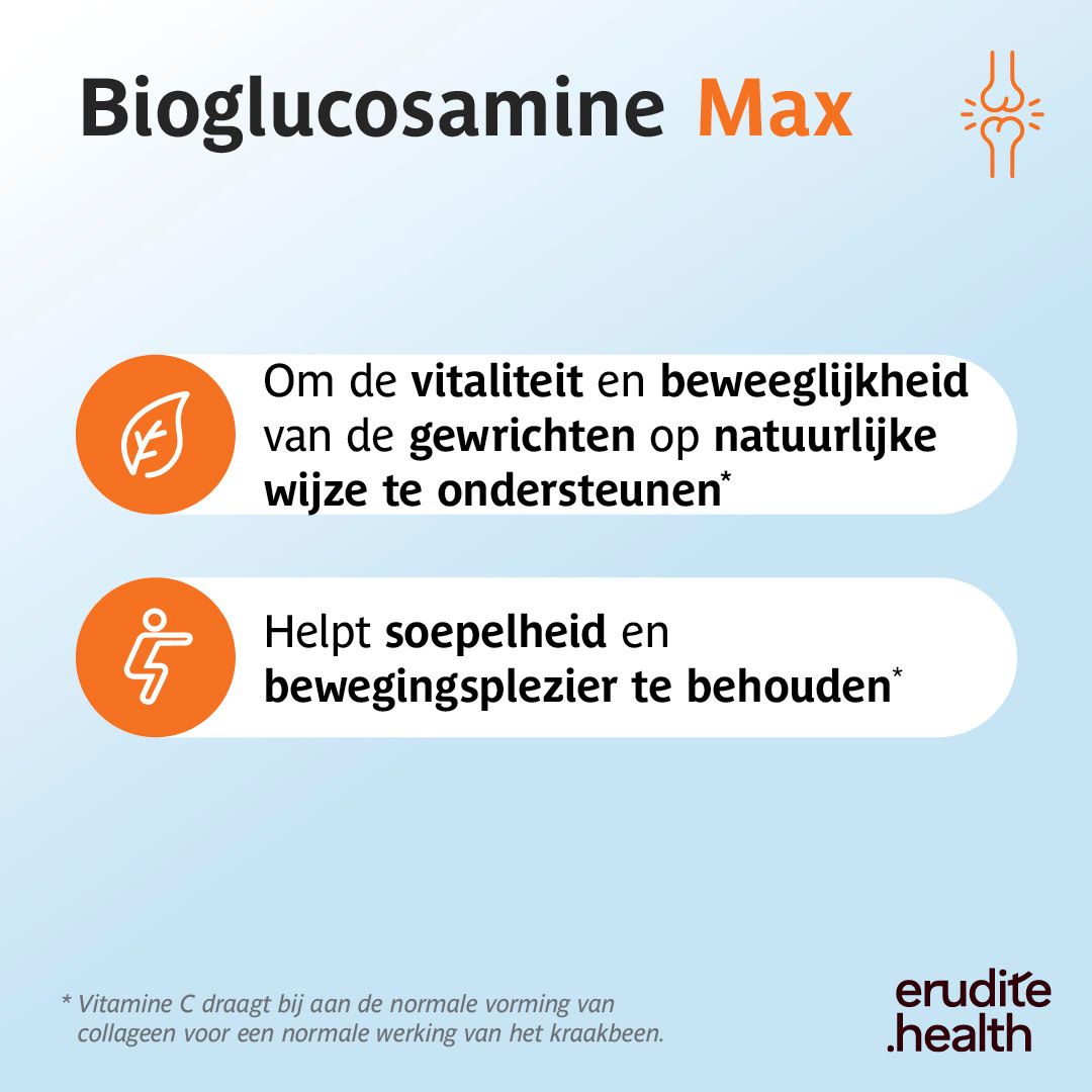 Bioglucosamine Max: Voedt het kraakbeen van binnenuit. Schematische weergave van een kniegewricht.
