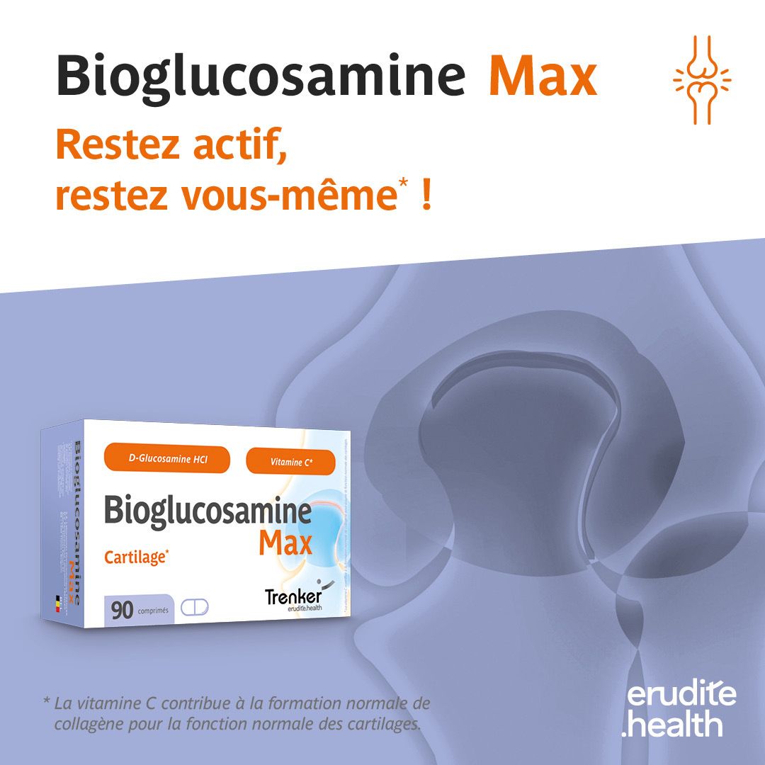 Bioglucosamine Max : Nourrit le cartilage de l'intérieur. Représentation schématique d'une articulation du genou.