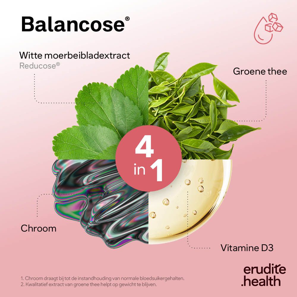 Balancose: inname (2x1 capsule/dag, 5 min voor maaltijd), samenstelling.