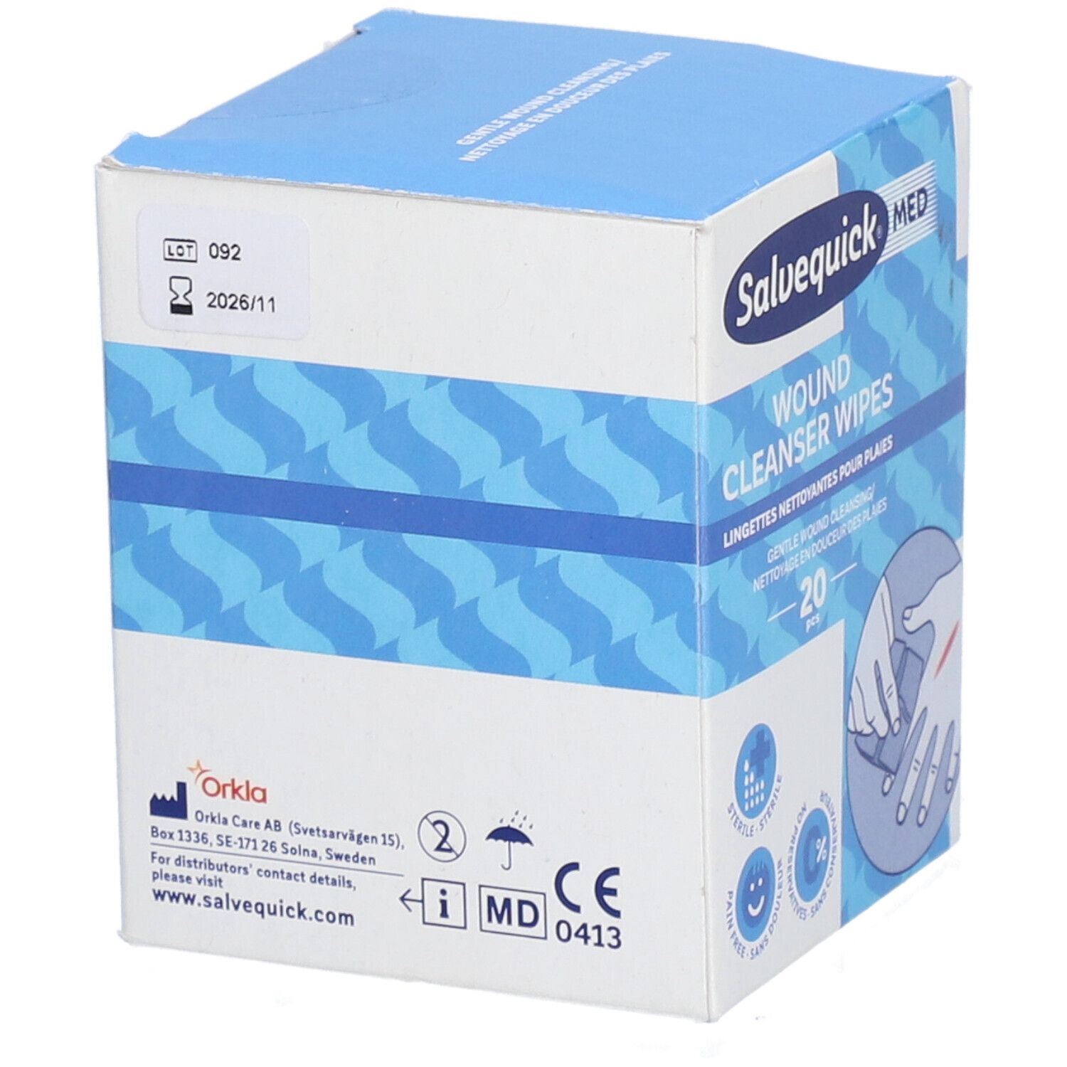 Salvequick Med Wound Cleanser Wipes