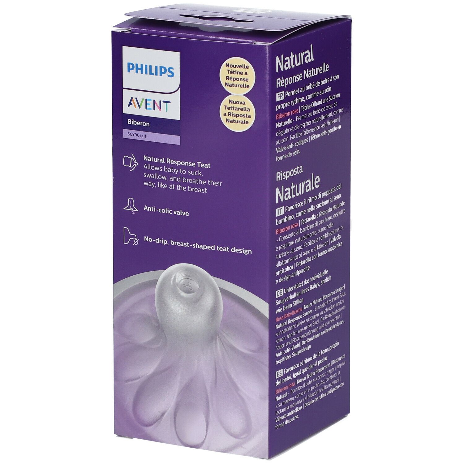 Philips Avent Natural Response Zuigfles Roze SCY903/11