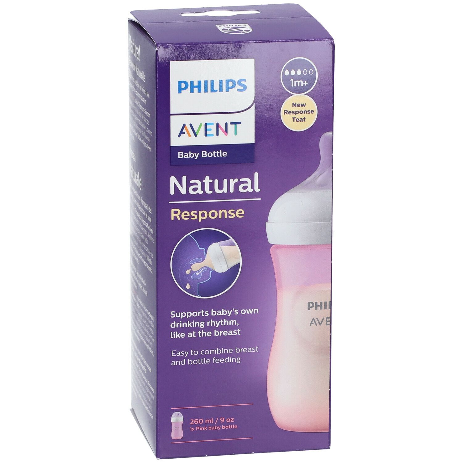 Philips Avent Natural Response Zuigfles Roze SCY903/11