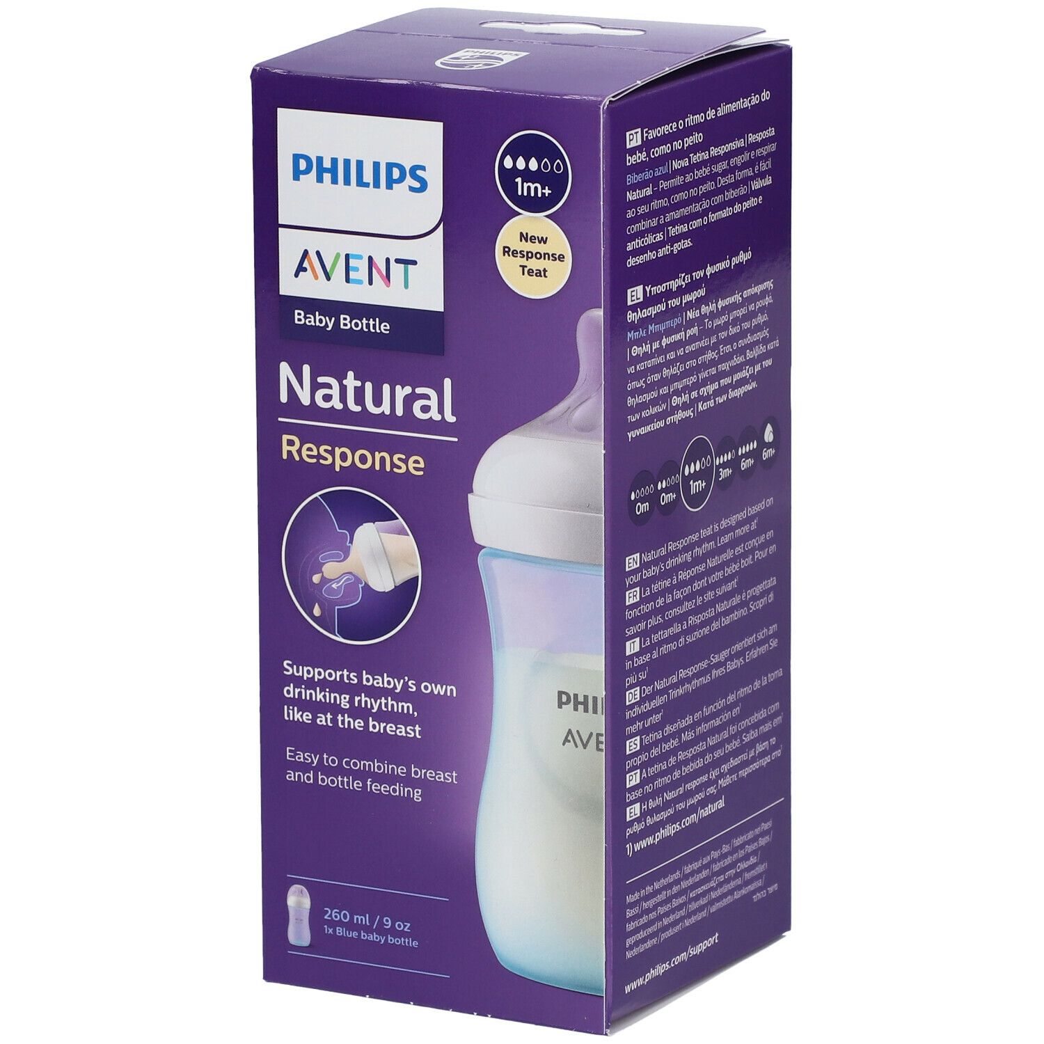 Philips Avent Natural Response Zuigfles Blauw SCY903/21