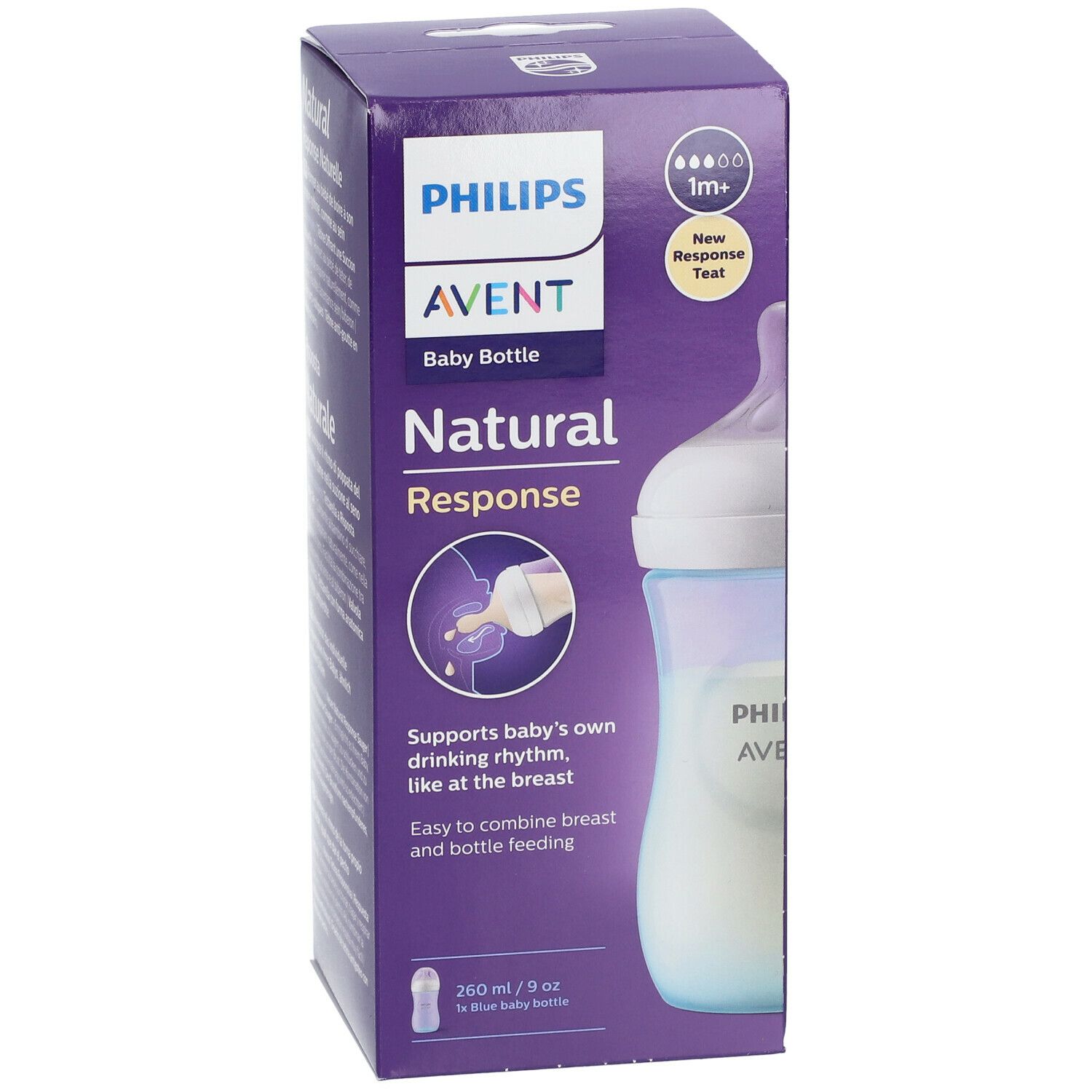 Philips Avent Natural Response Zuigfles Blauw SCY903/21