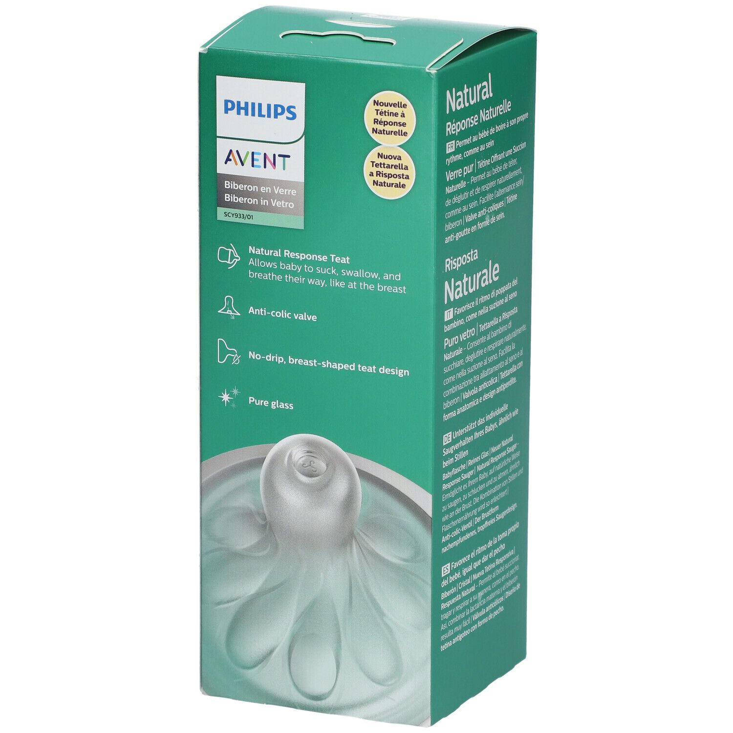 Philips Avent Natural Response Biberon en Verre SCY933/01