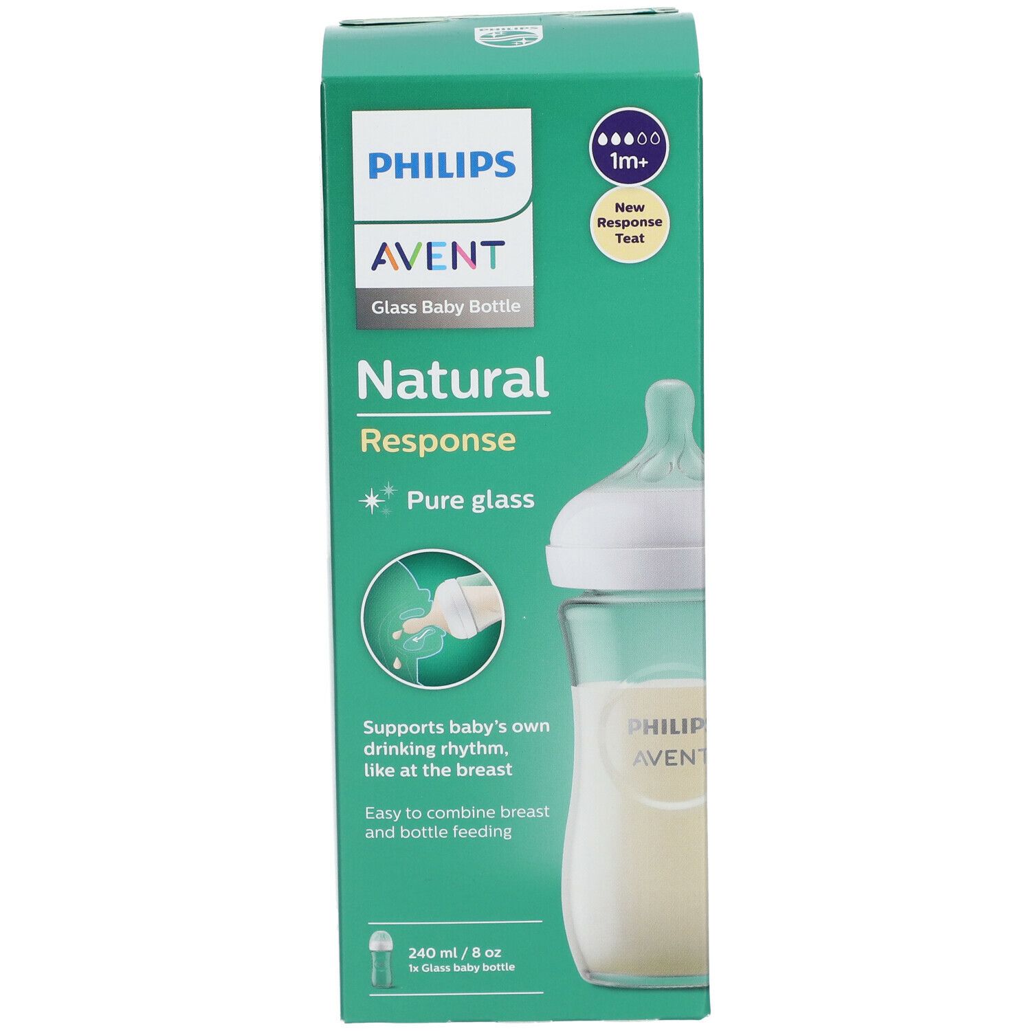 Philips Avent Natural Response Biberon en Verre SCY933/01