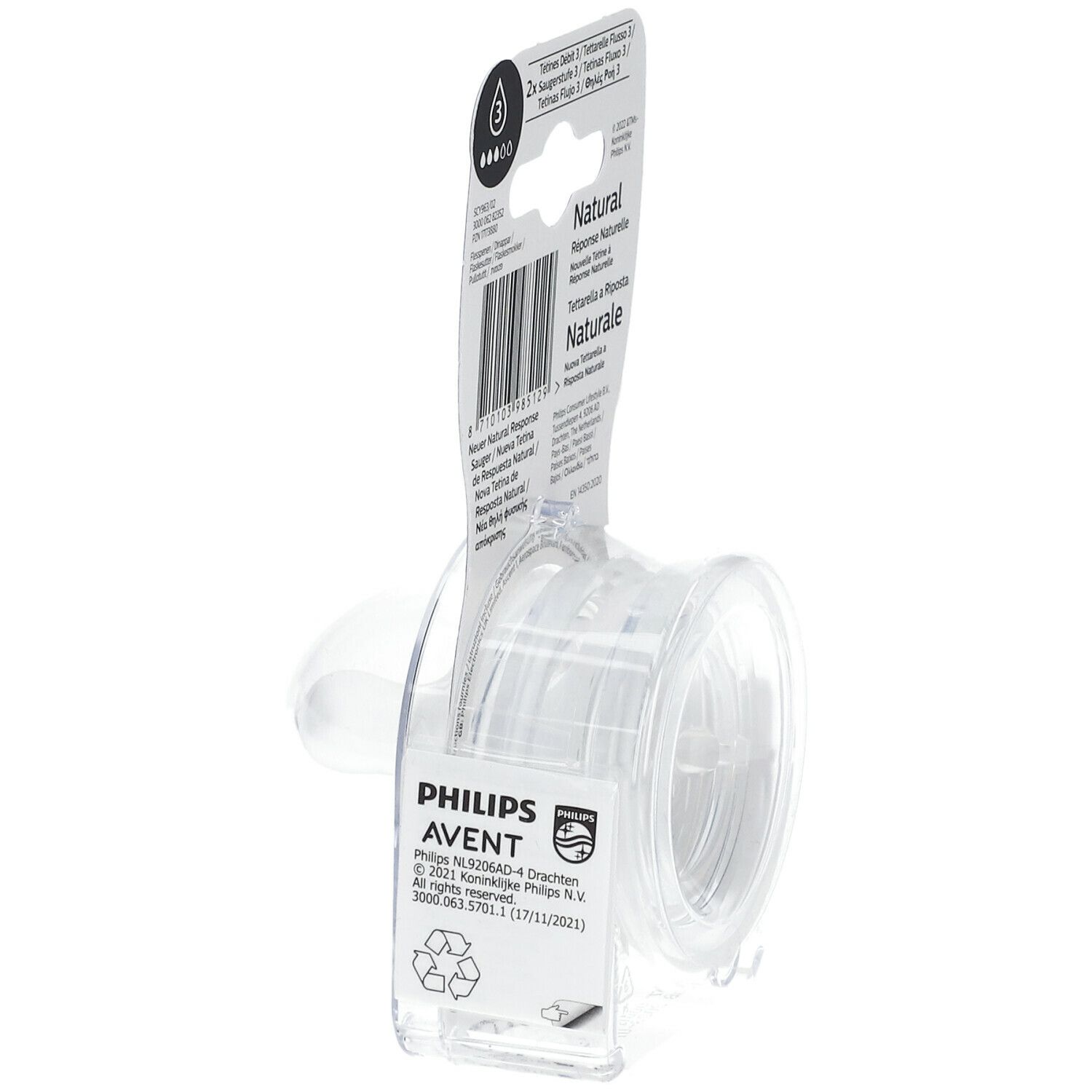 Philips Avent Natural Response Tétine Flow 3 SCY963/02