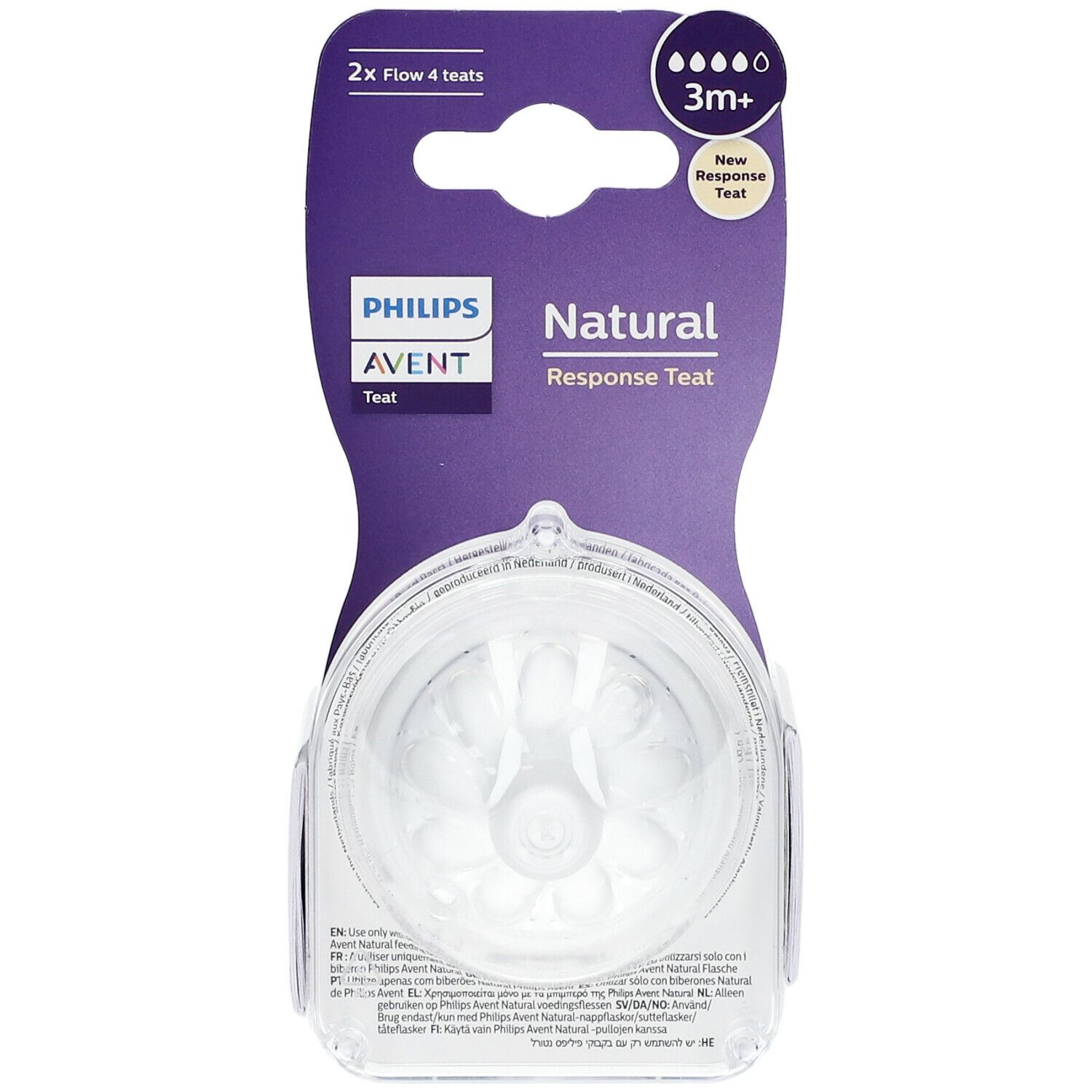 Philips Avent Natural Response Tétine Flow 4 SCY964/02