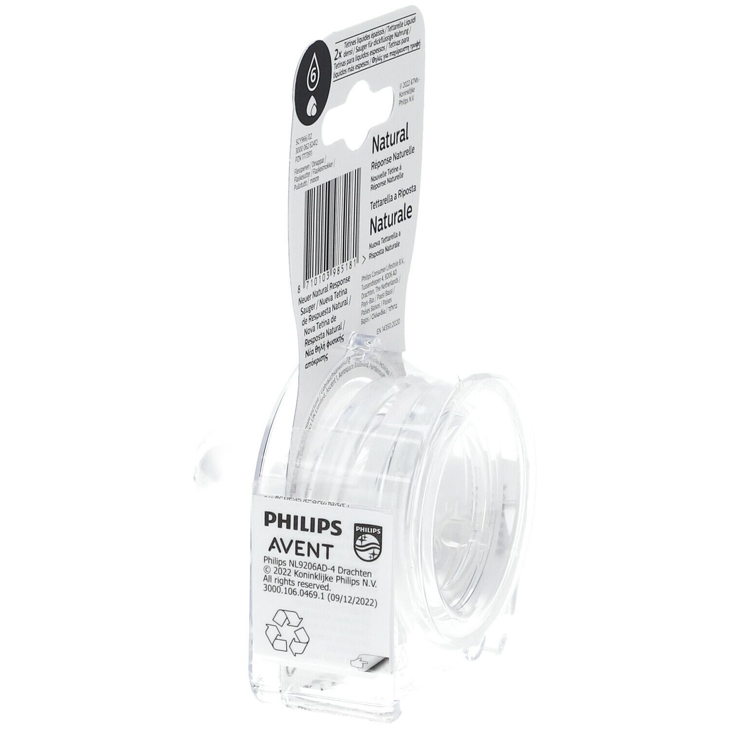 Philips Avent Natural Response Tétine Flow 6 SCY966/02