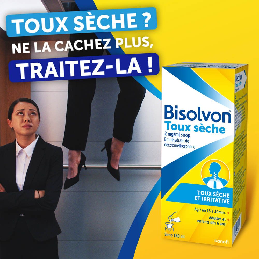 Bisolvon® Toux Sèche 2 mg/ml | Sirop pour la Toux