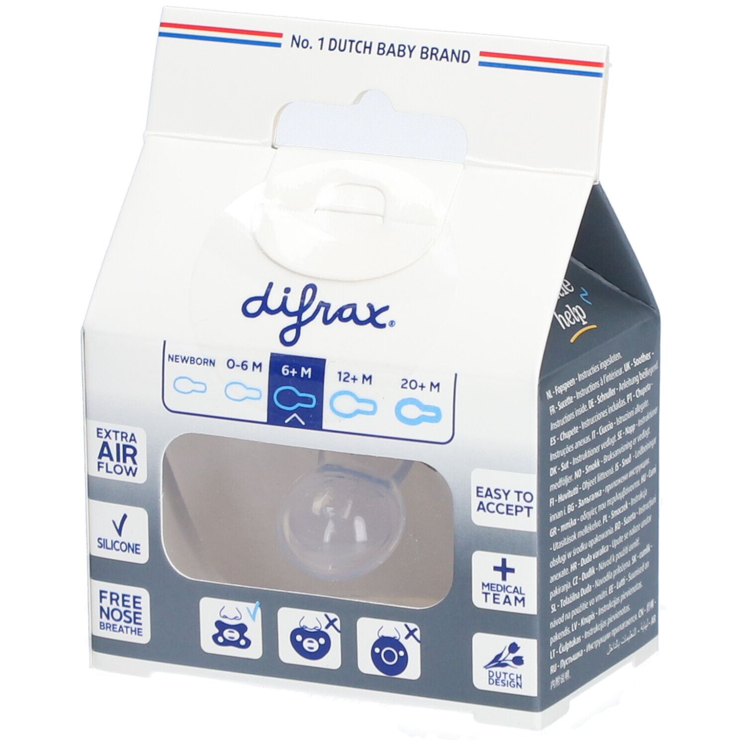 DIFRAX Tétine édition spéciale violet naturel améthyste 6m+