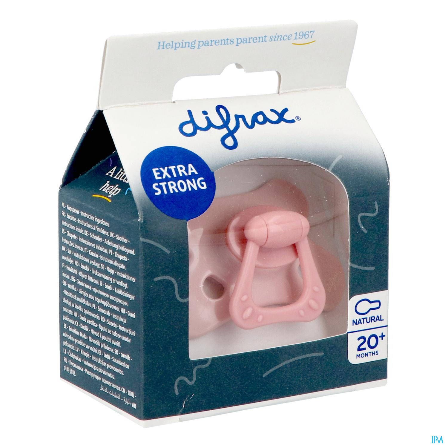 DIFRAX Tétine édition spéciale Natural Pink Opal 20m+
