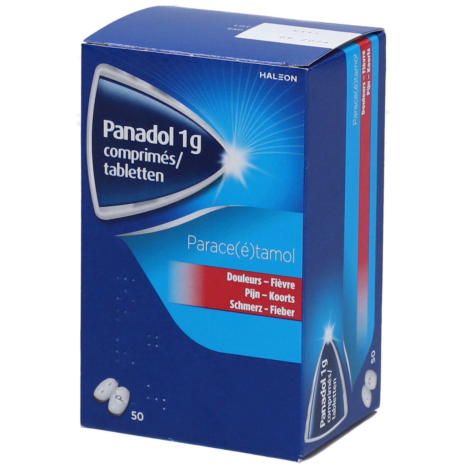 Panadol 1g Paracétamol 50 pc(s) - Farmaline