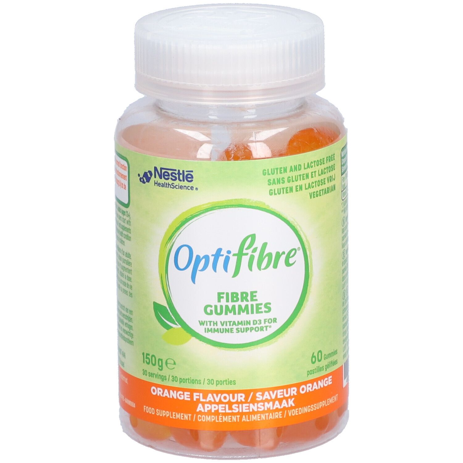 Nestlé® Optifibre® Gummies Appelsiensmaak