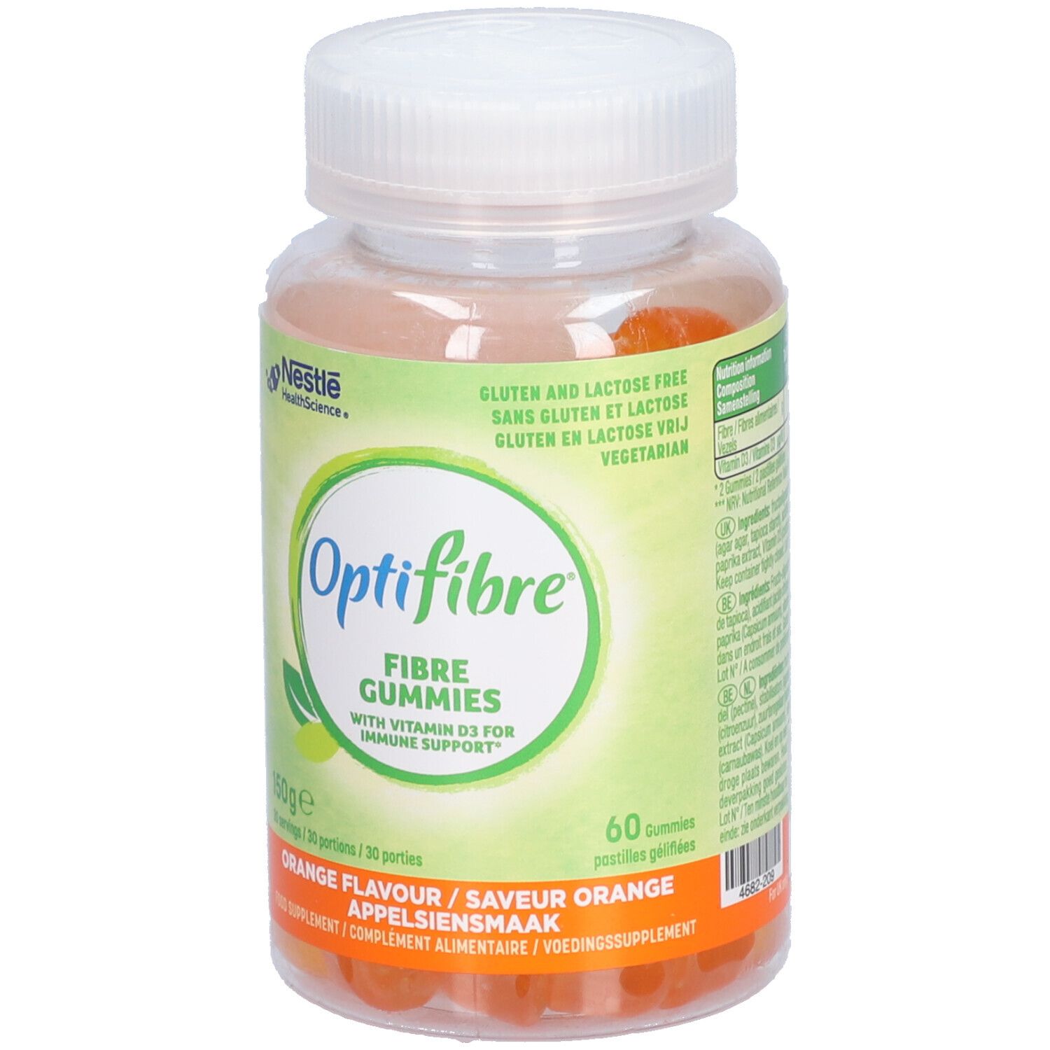 Nestlé® Optifibre® Gummies Appelsiensmaak