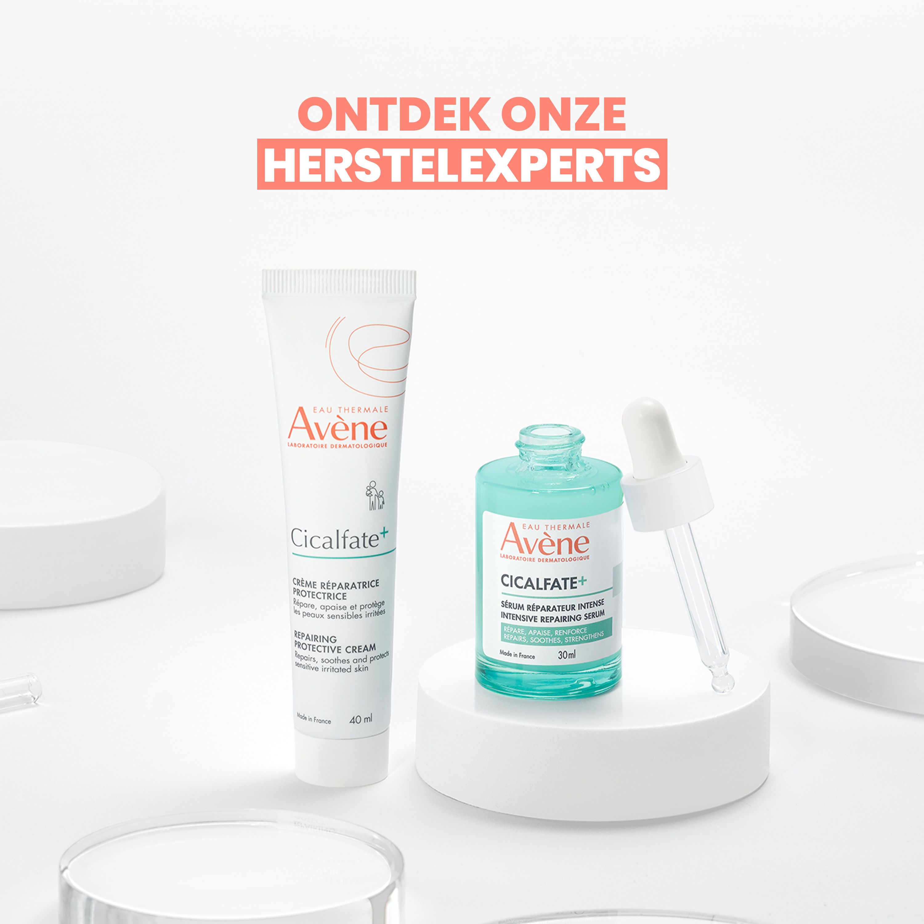Avène Cicalfate+ serumfles met pipet en doos. 30 ml.