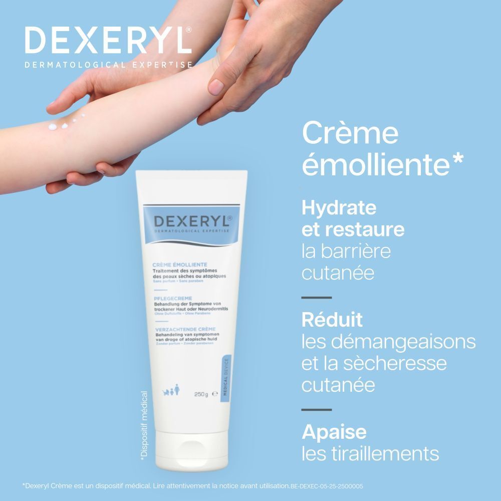 Dos du tube de crème. Texte multilingue. Code-barres et autres informations.