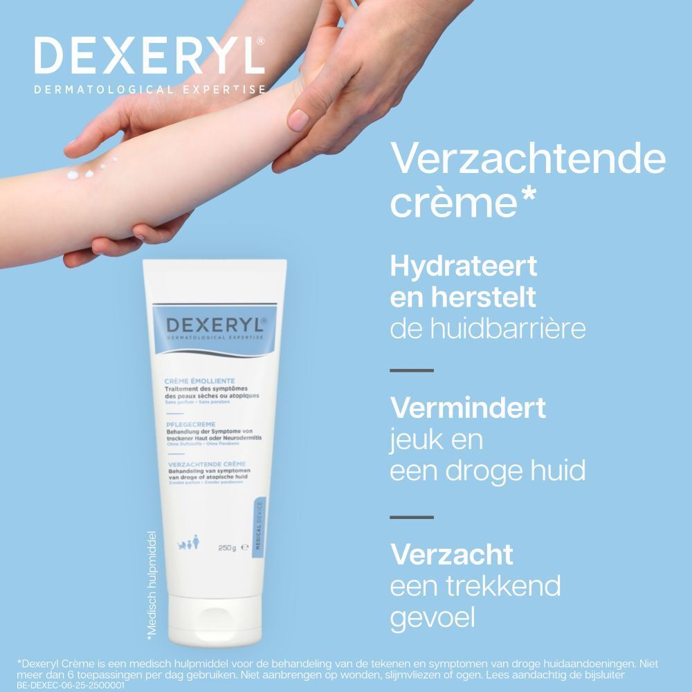 Achterkant van de crèmetube. Tekst in meerdere talen. Barcode en andere info.